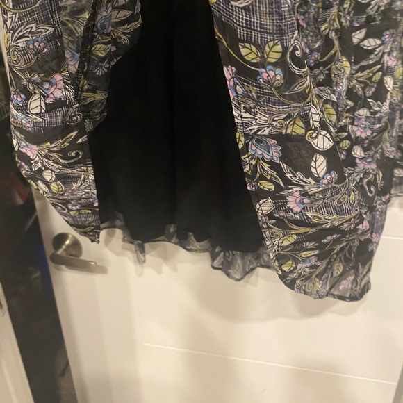 NWT Mini Lurex Chiffon Tiered boho Dress - sold out colour- 1X - Picture 9 of 11